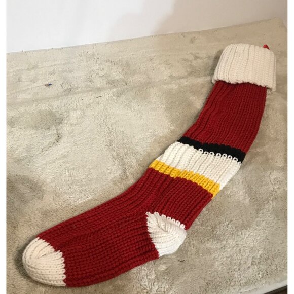 Calgary Flames NHL Knit Christmas Stocking 18" + Red & White - Picture 5 of 6